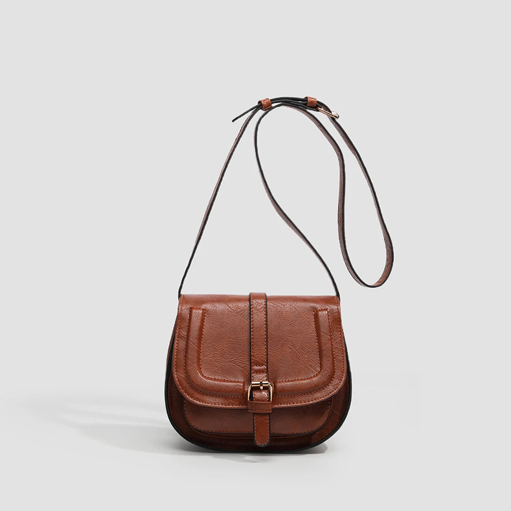 sac besace marron avec rabat femme chic et tendance