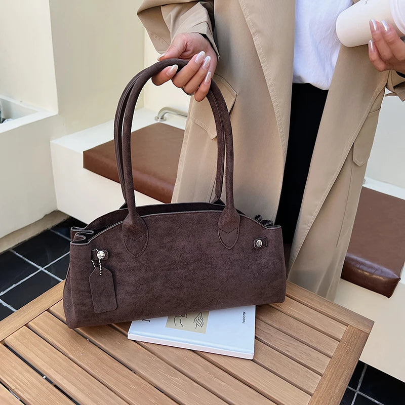 sac cabas porte epaule marron
