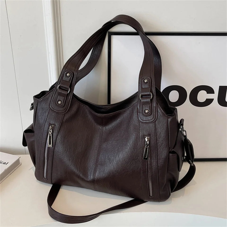 sac cabas femme marron