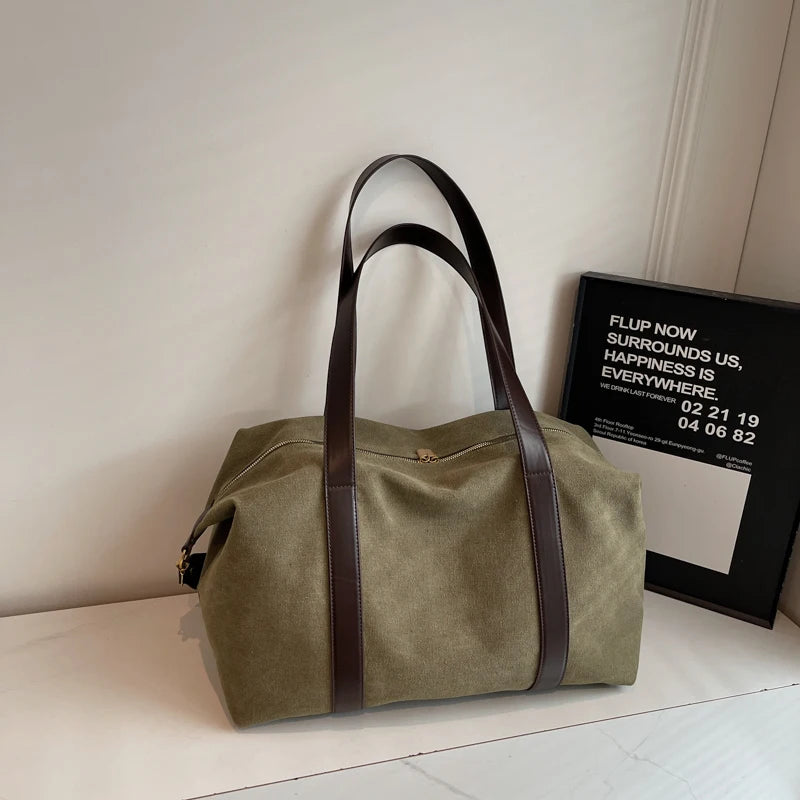 sac cabas tissus femme vert