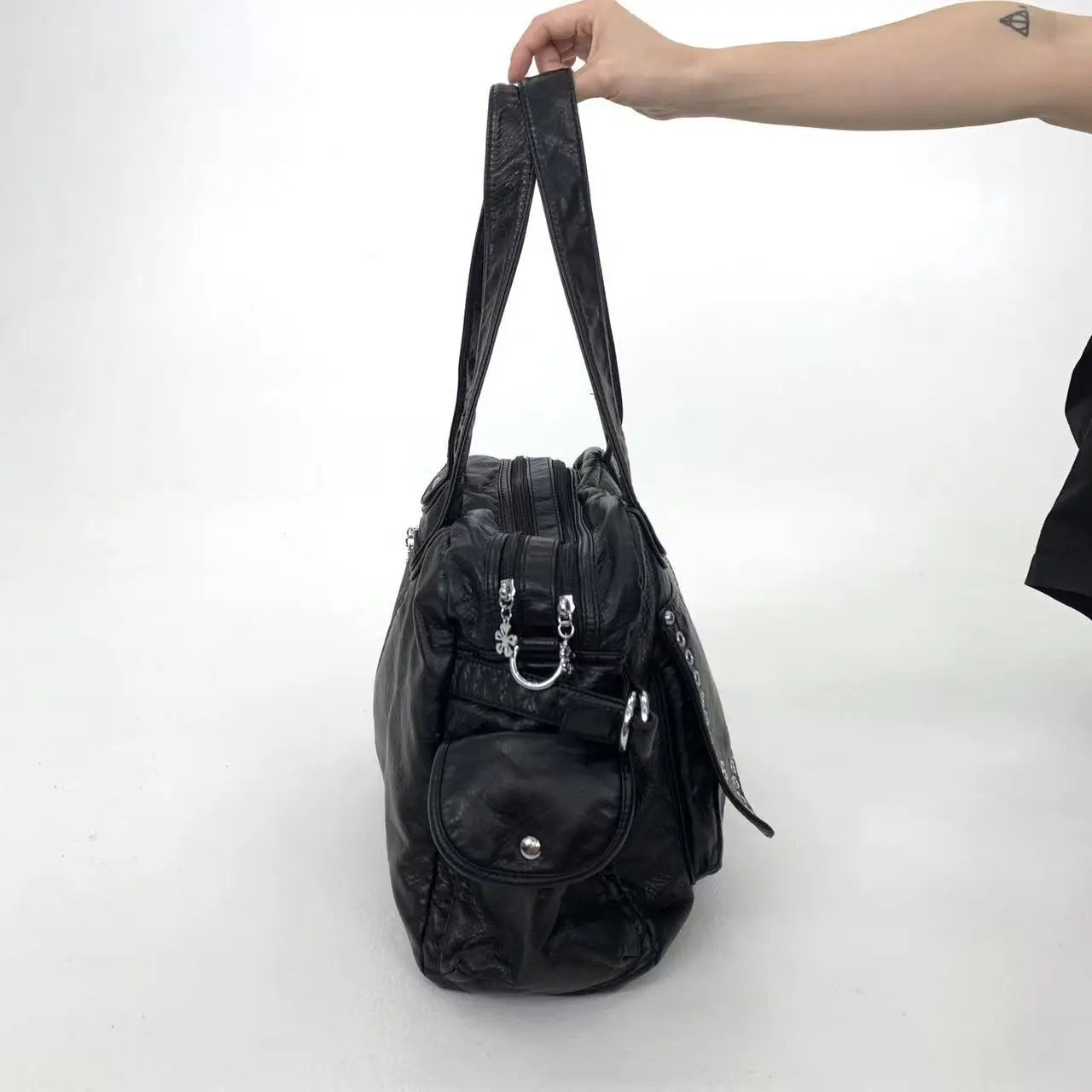 détails du sac de cours luxe marron