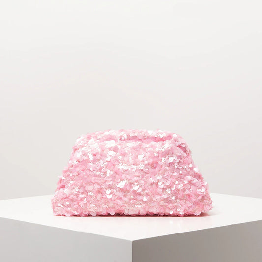 pochette de soiree rose