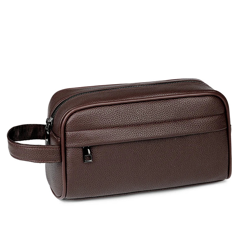 pochette pour homme marron