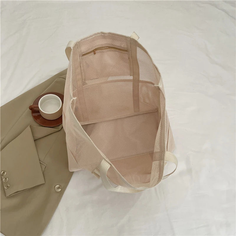 interieur du sac de plage en mesh