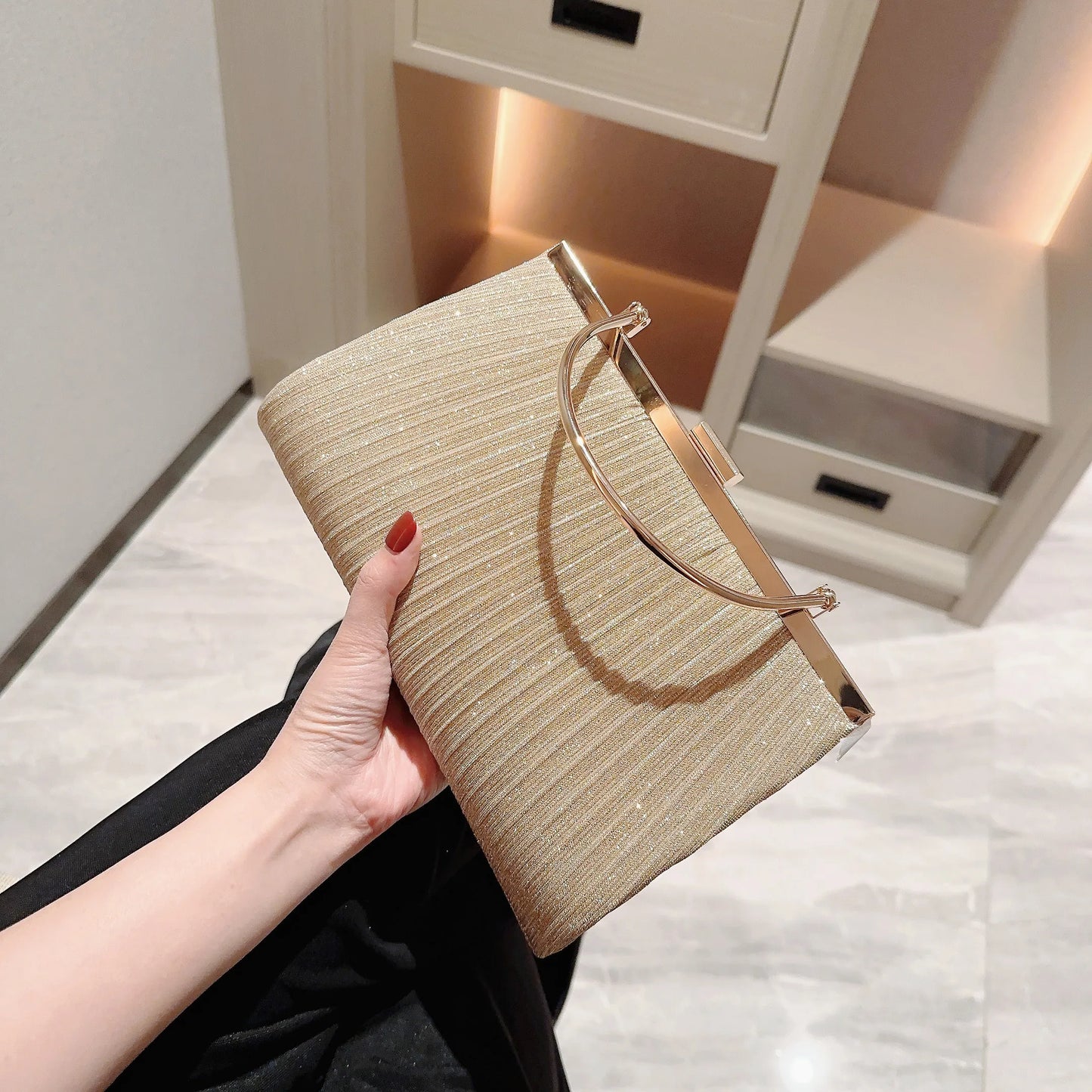 sac a main de soiree champagne
