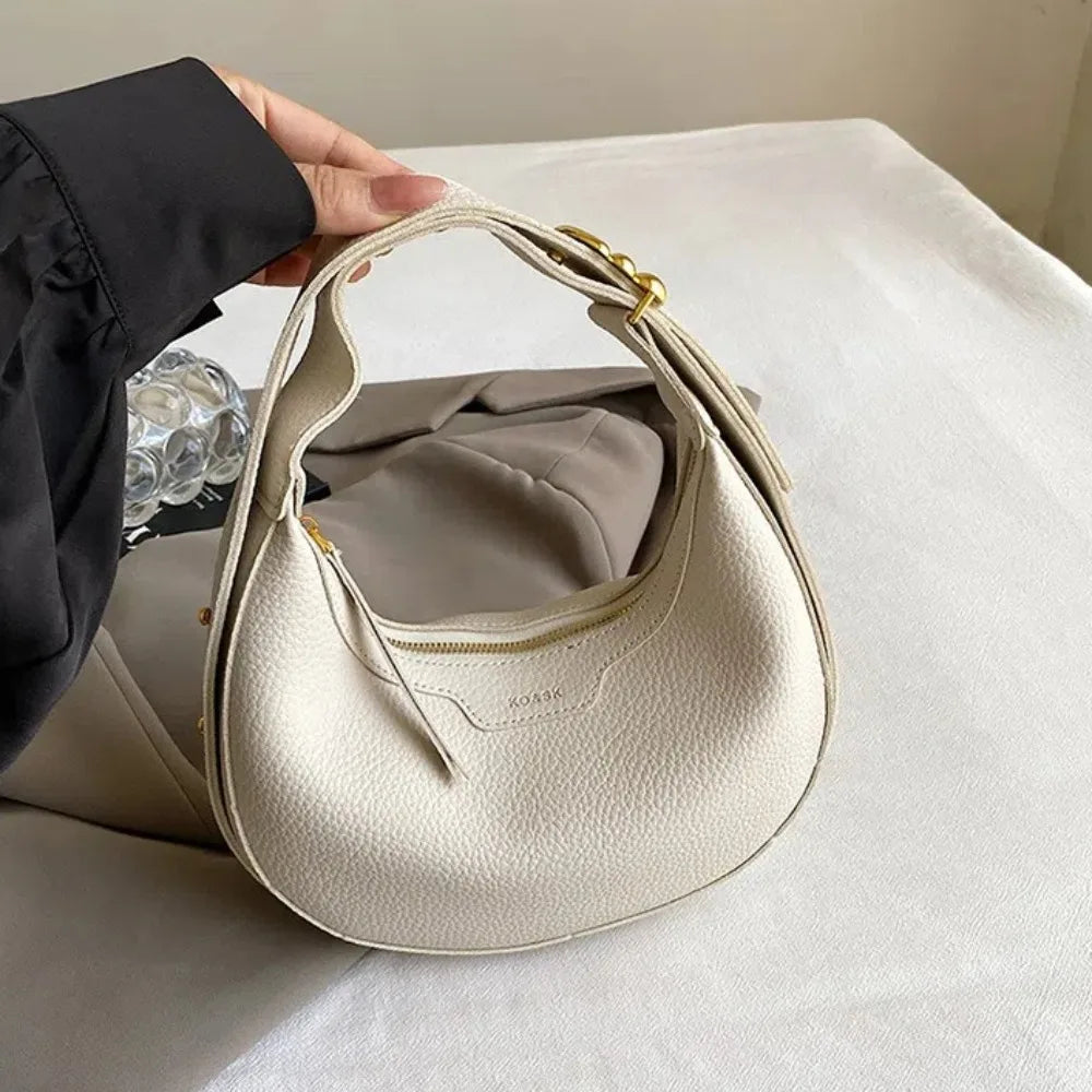 sac a main rond ecru bandouliere