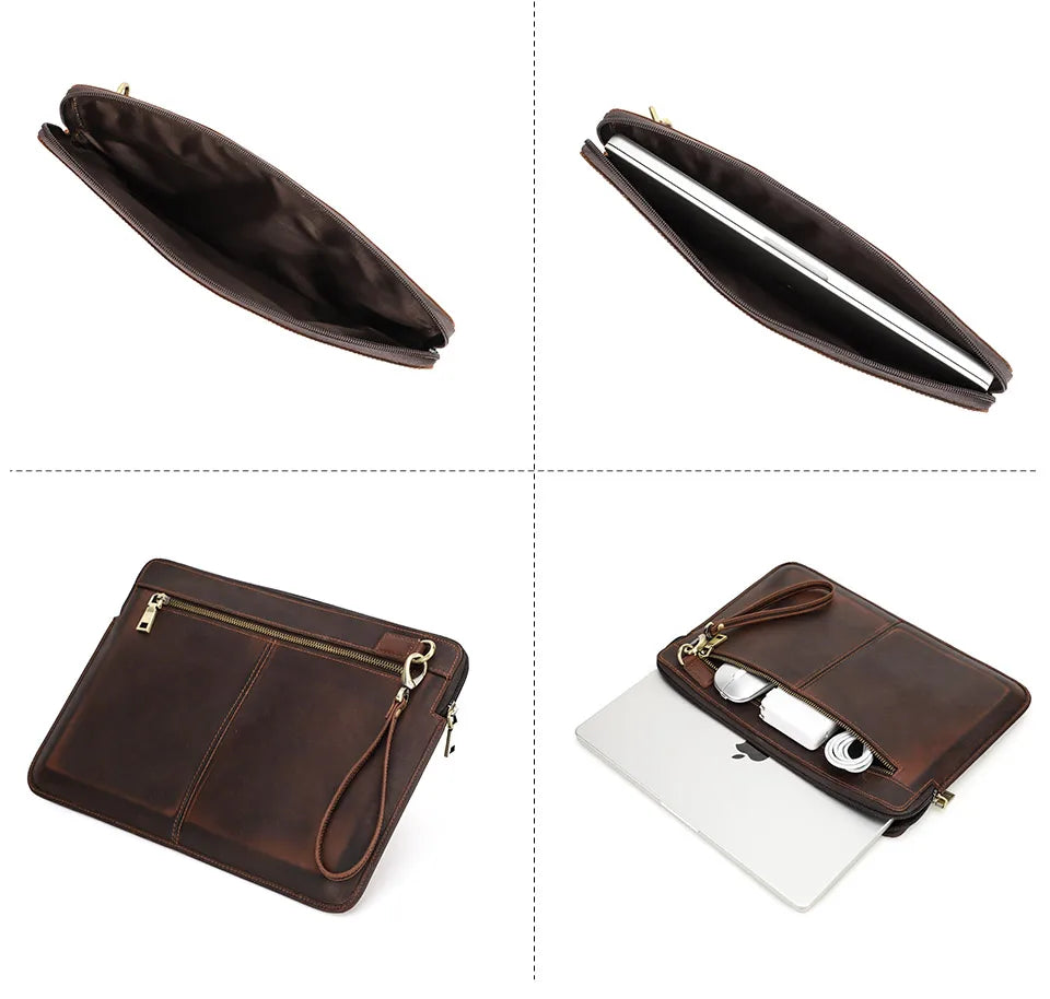 pochette pour ordi marron 