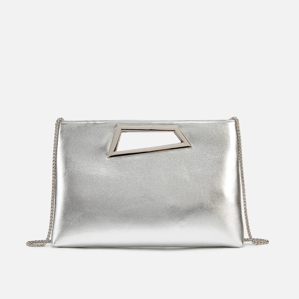 pochette argentee femme