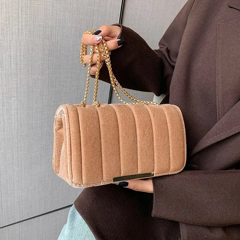 sac bandouliere velours beige