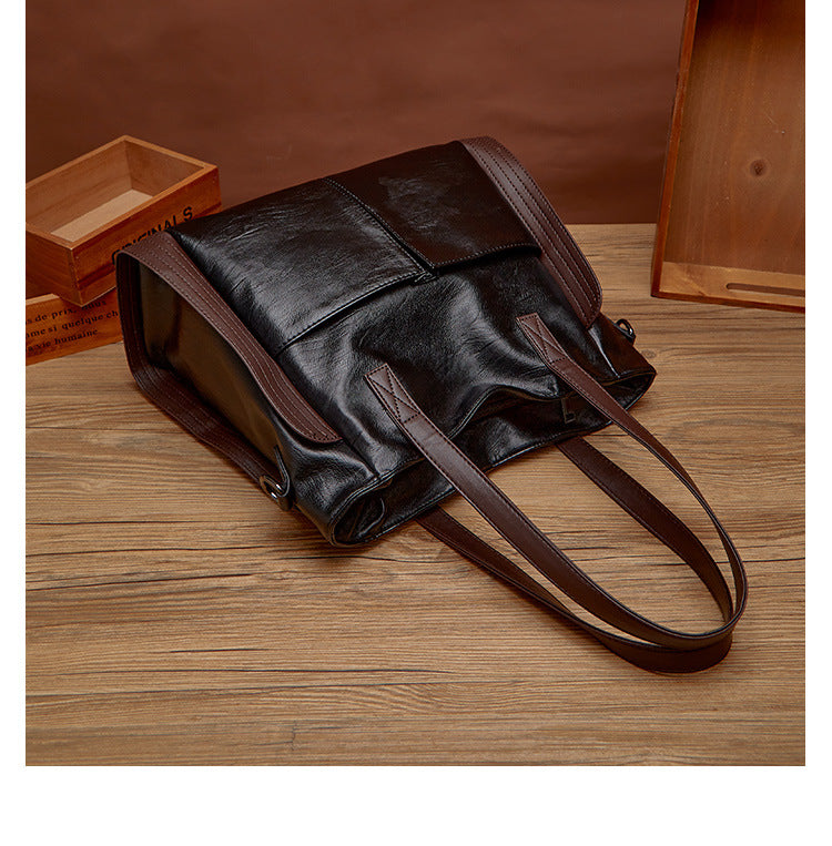 sac a main noir et marron elegant
