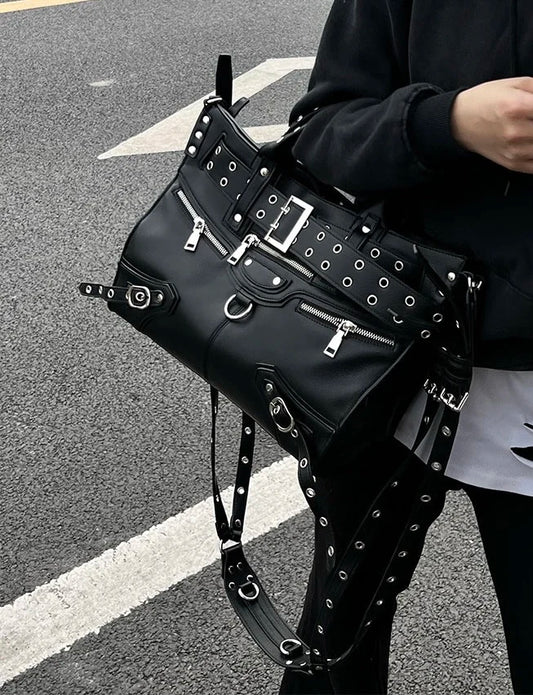 sac de cours bandoulière femme noir