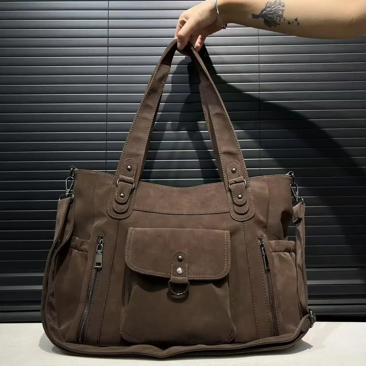 Grand Sac a Main Marron - Gabby