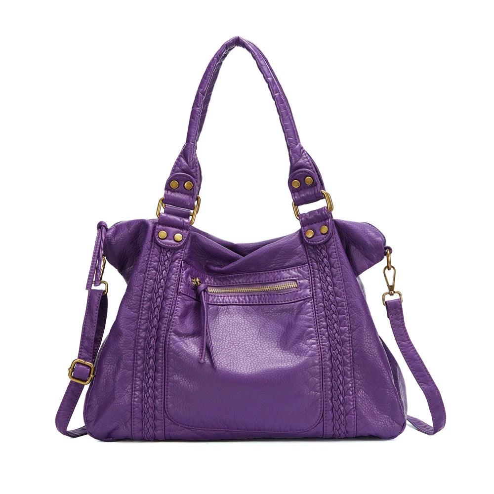 sac de cours vintage violet