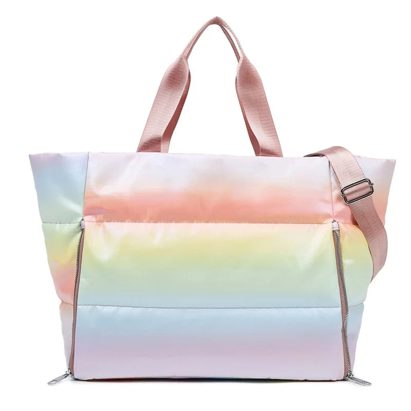 sac de plage etanche arc en ciel