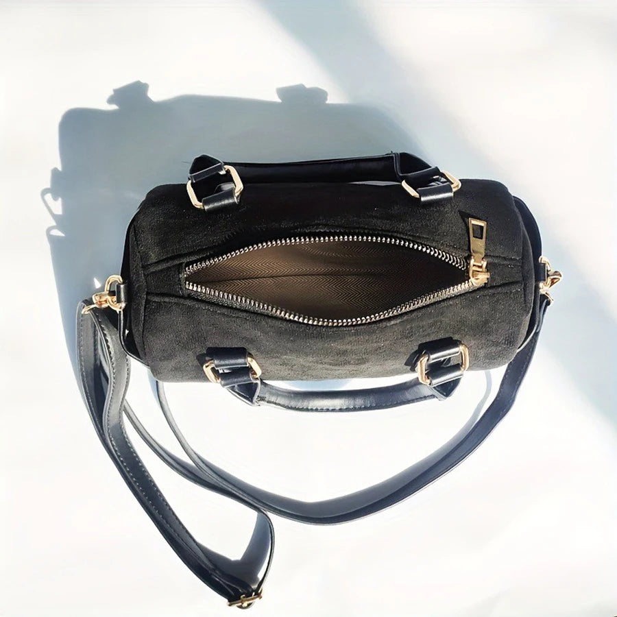 interieur sac bandouliere suede