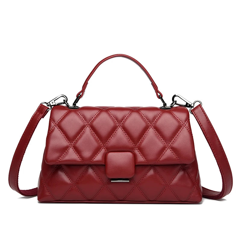 sac a main capitonne femme rouge