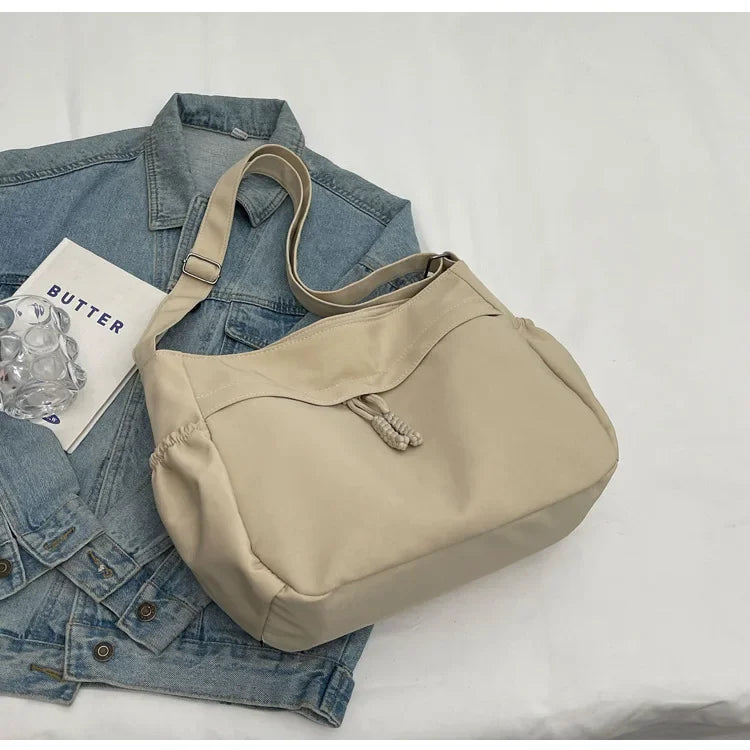 sac besace femme tissu beige