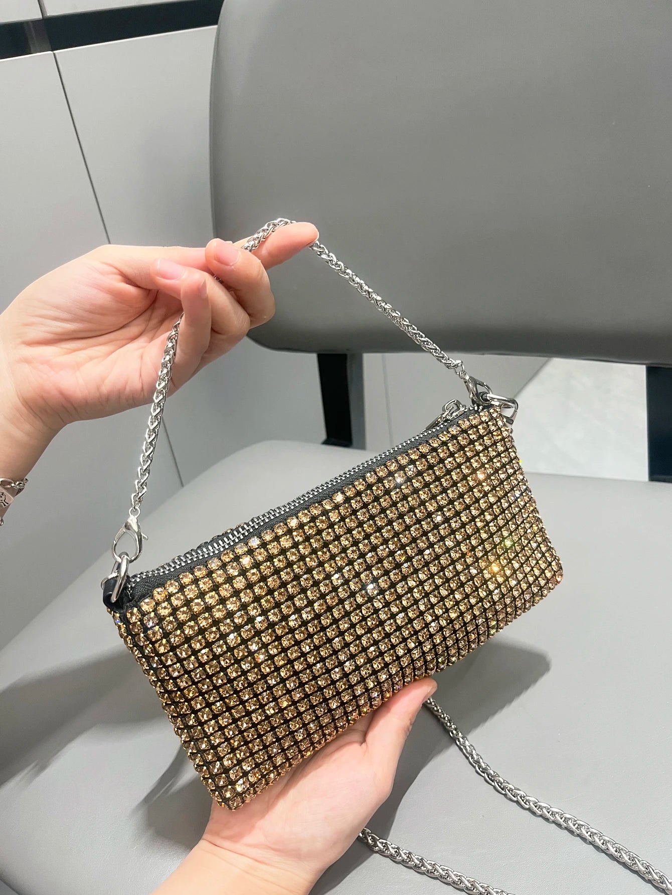 sac pochette pour mariage a strass
