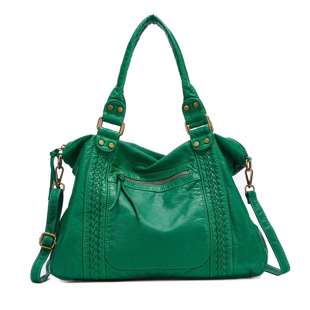 sac de cours vintage vert