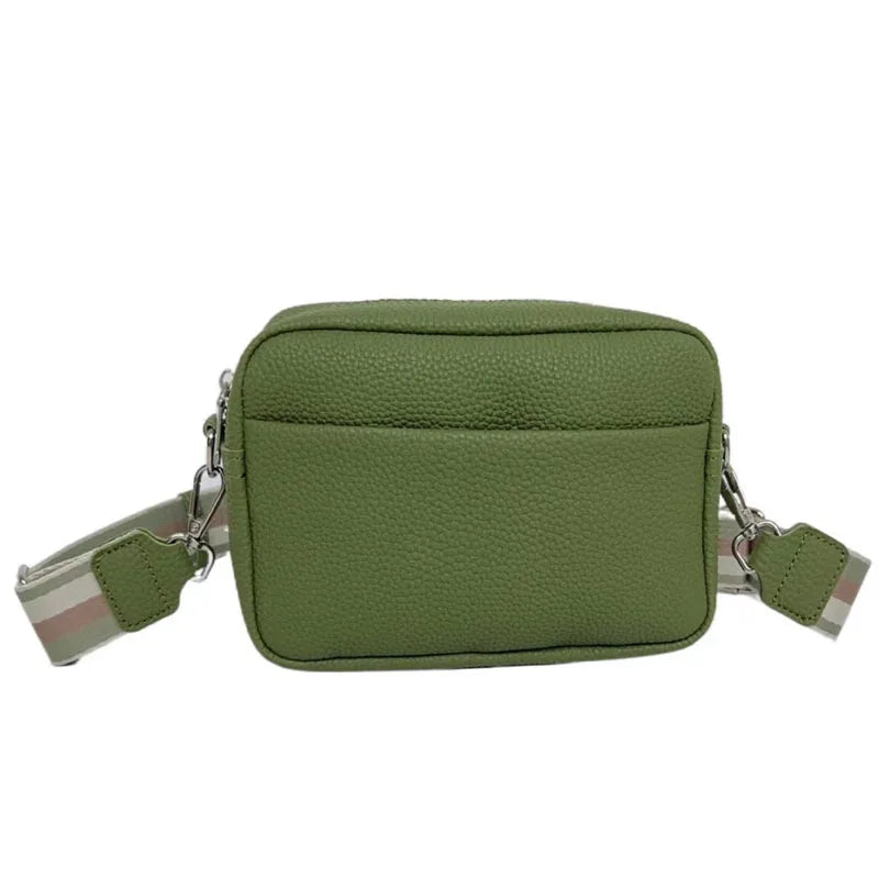 sac bandouliere large sangle vert