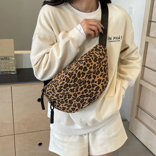 sac banane femme leopard