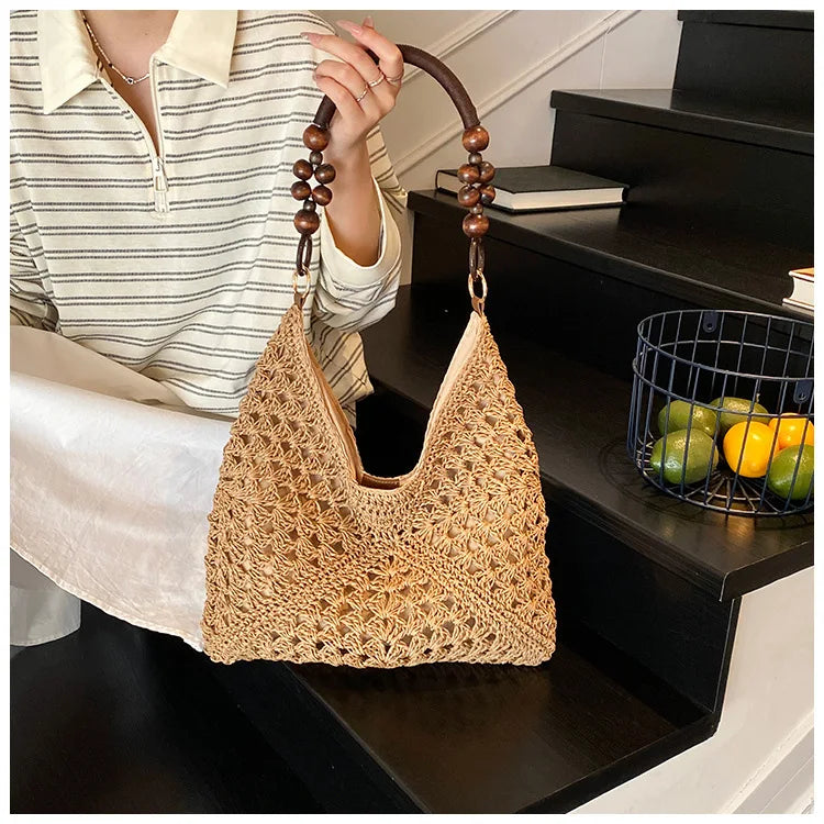 sac paille femme chic