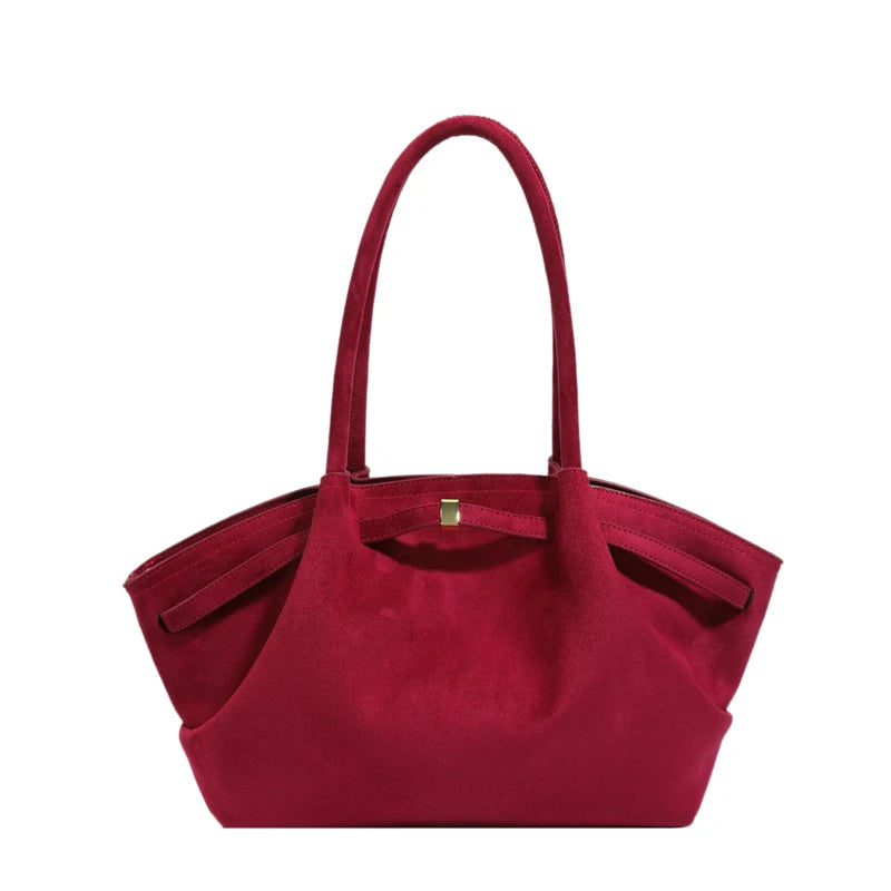 sac a main suede rouge