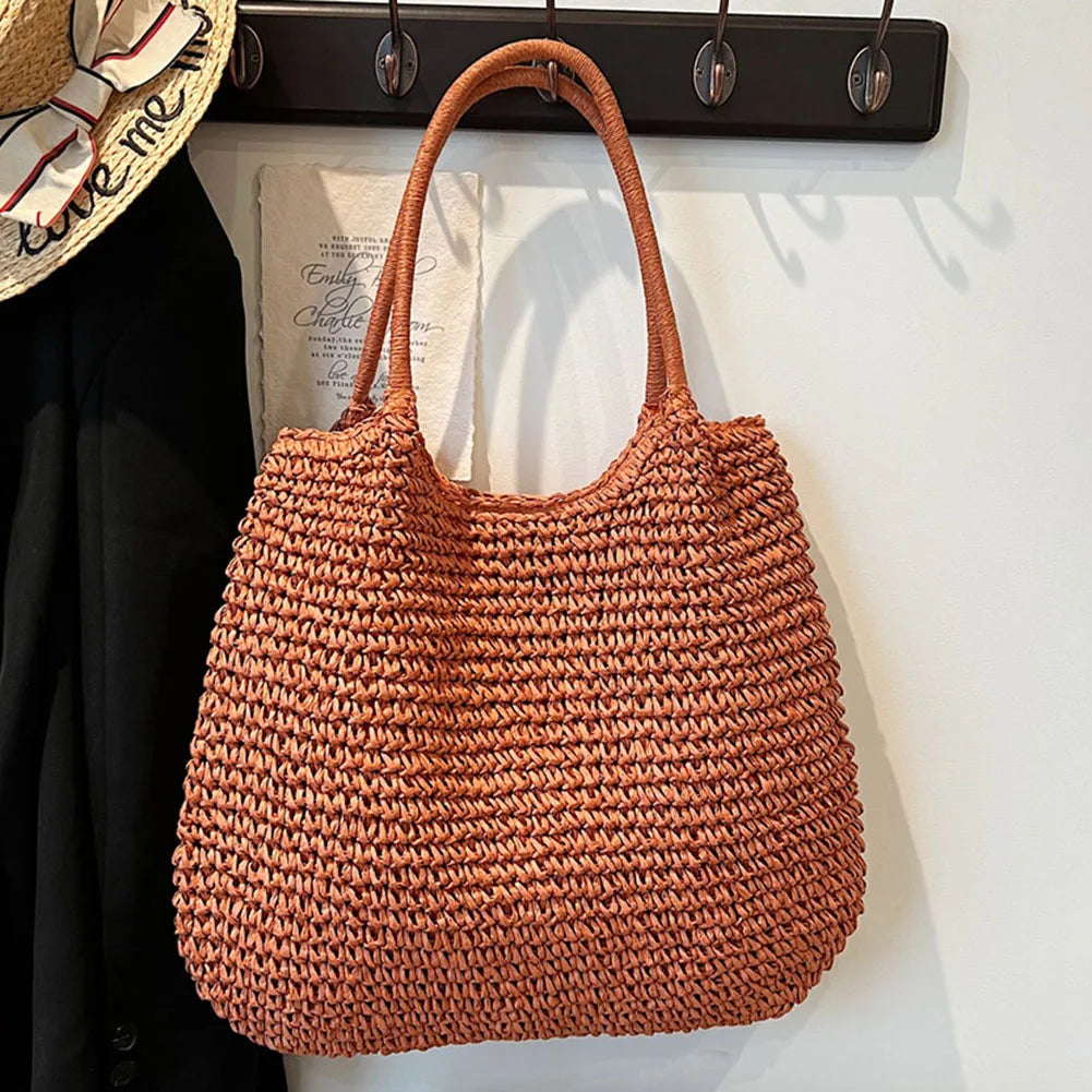 sac paille tendance orange