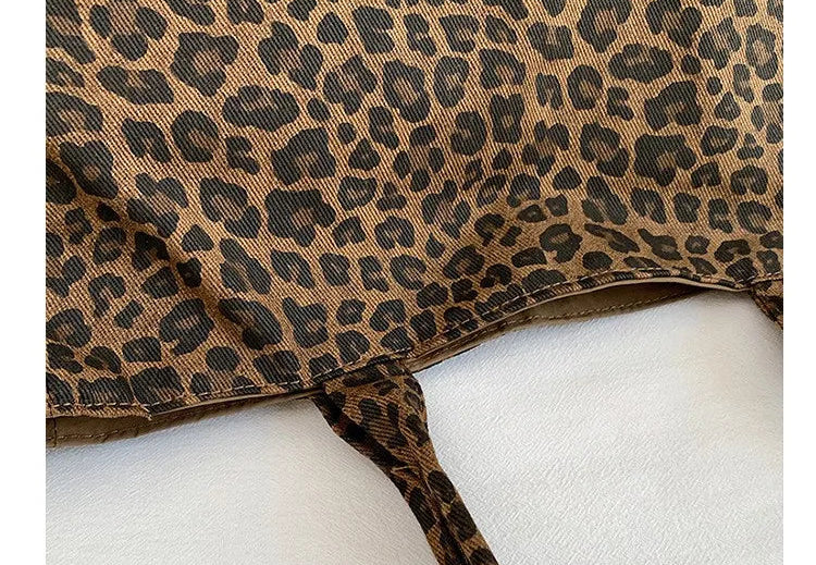 sac cabas leopard details