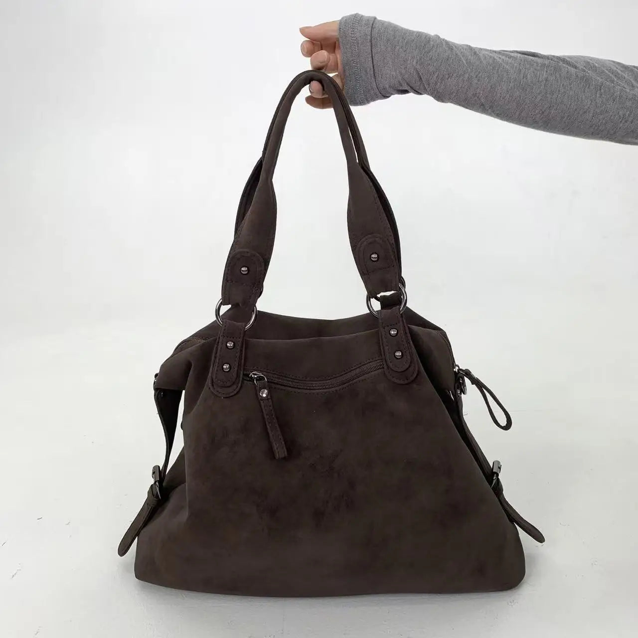 dos du sac cabas pour les cours suedine