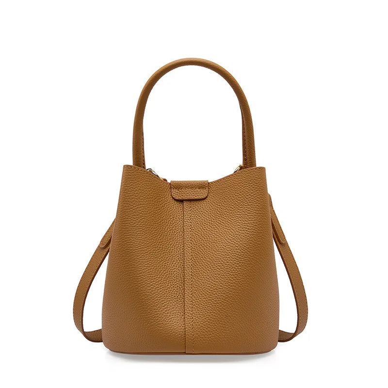 sac a main bourse en cuir grainé camel