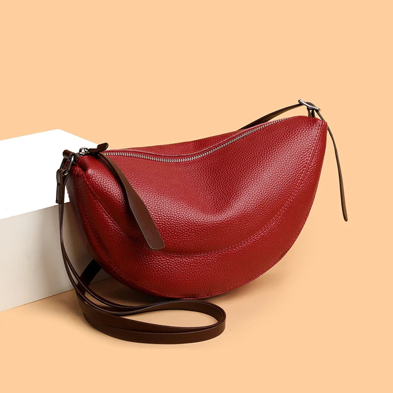 sac banane femme rouge similicuir