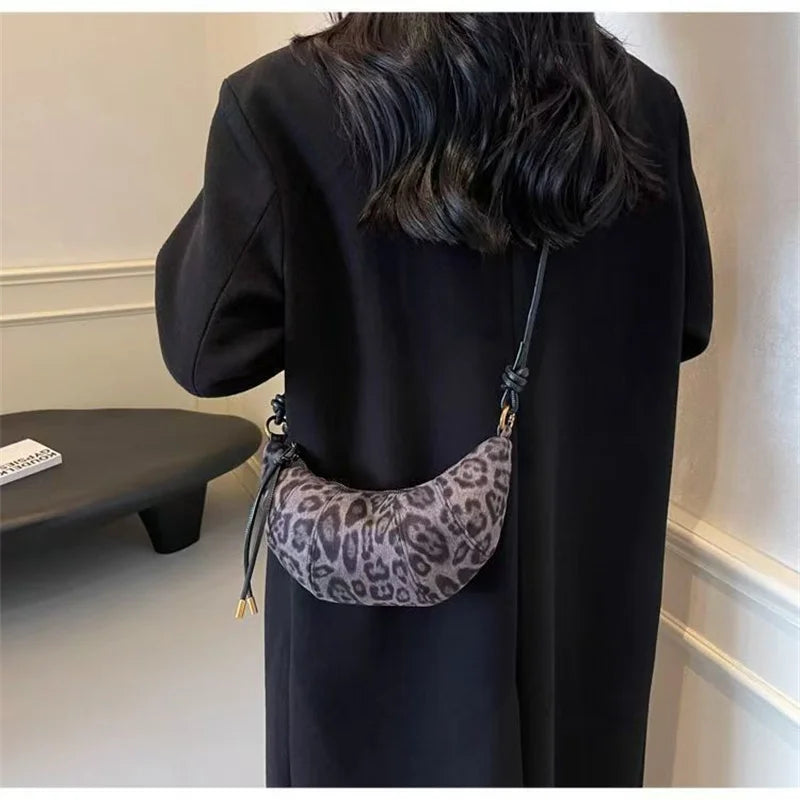 sac banane leopard gris bandouliere