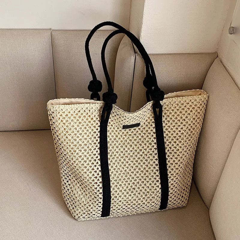 sac cabas en paille pour la plage