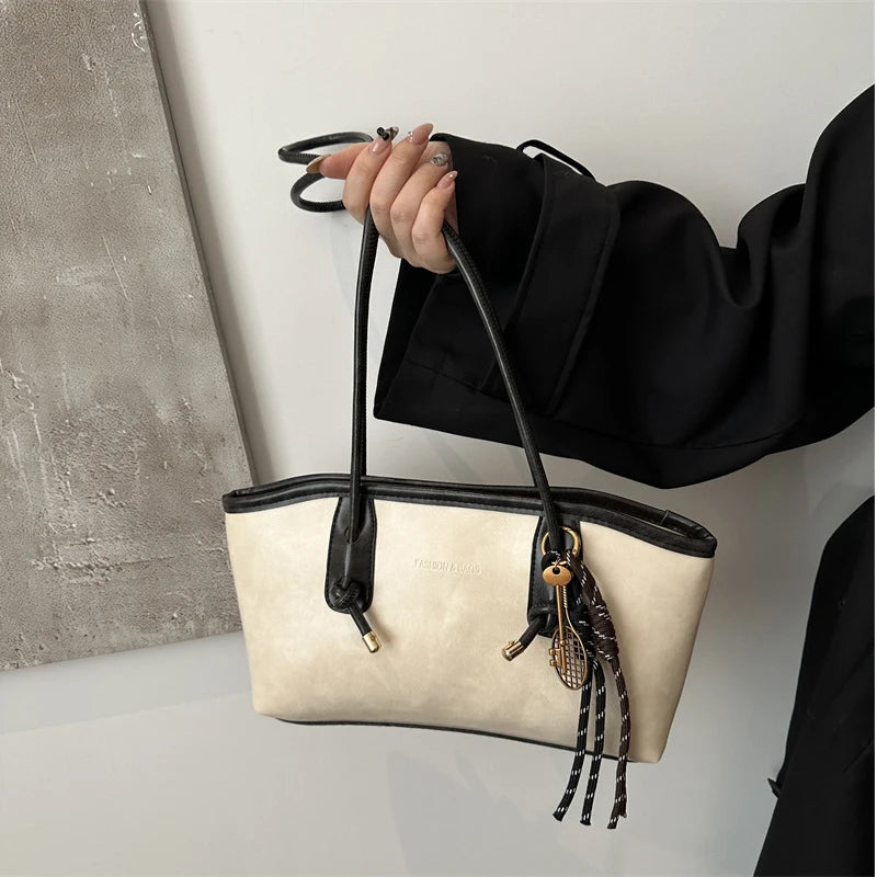 sac a main pour ados ecru et noir