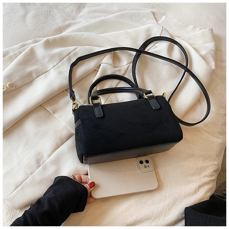 sac bandouliere suede feminin