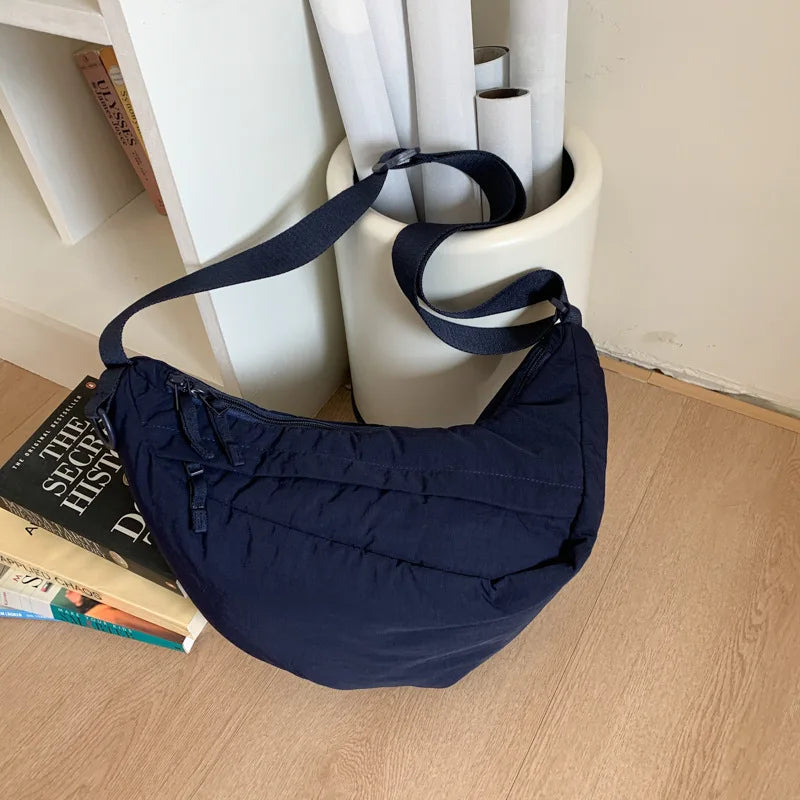 sac banane voyage femme bleu marine