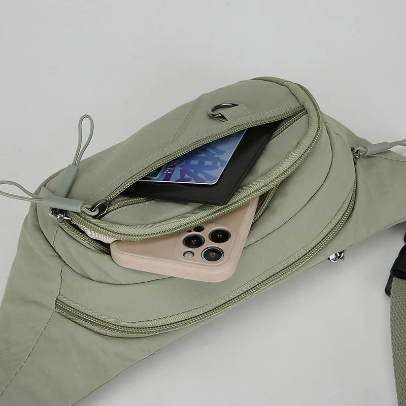 sac banane pour femme pratique verte