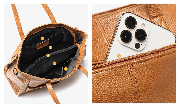 interieur du grand sac cabas