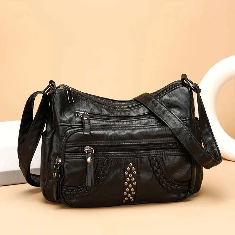 sac a main besace bandouliere noir
