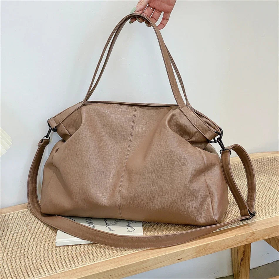 grand sac de cours beige