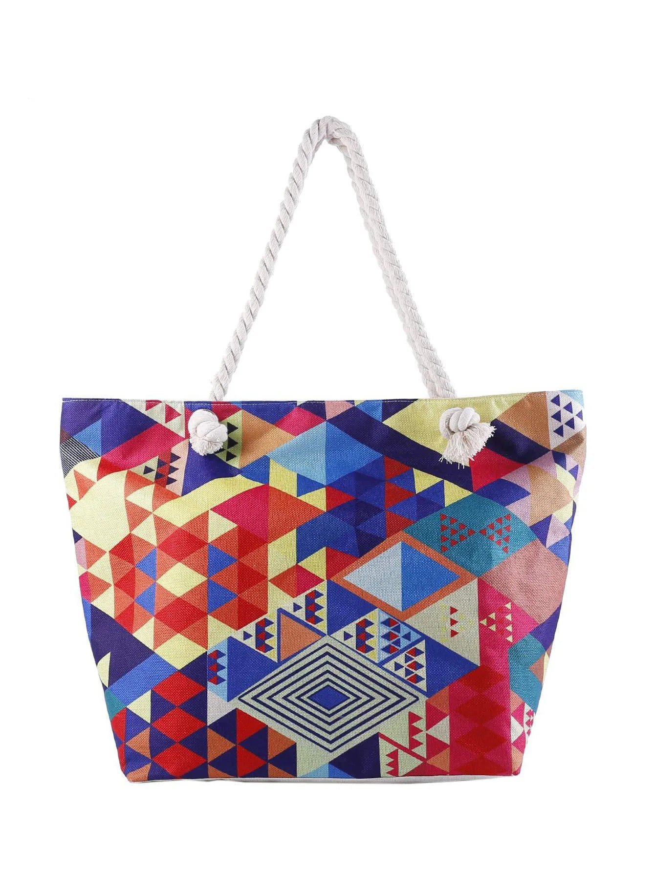 sac de plage colore en tissu