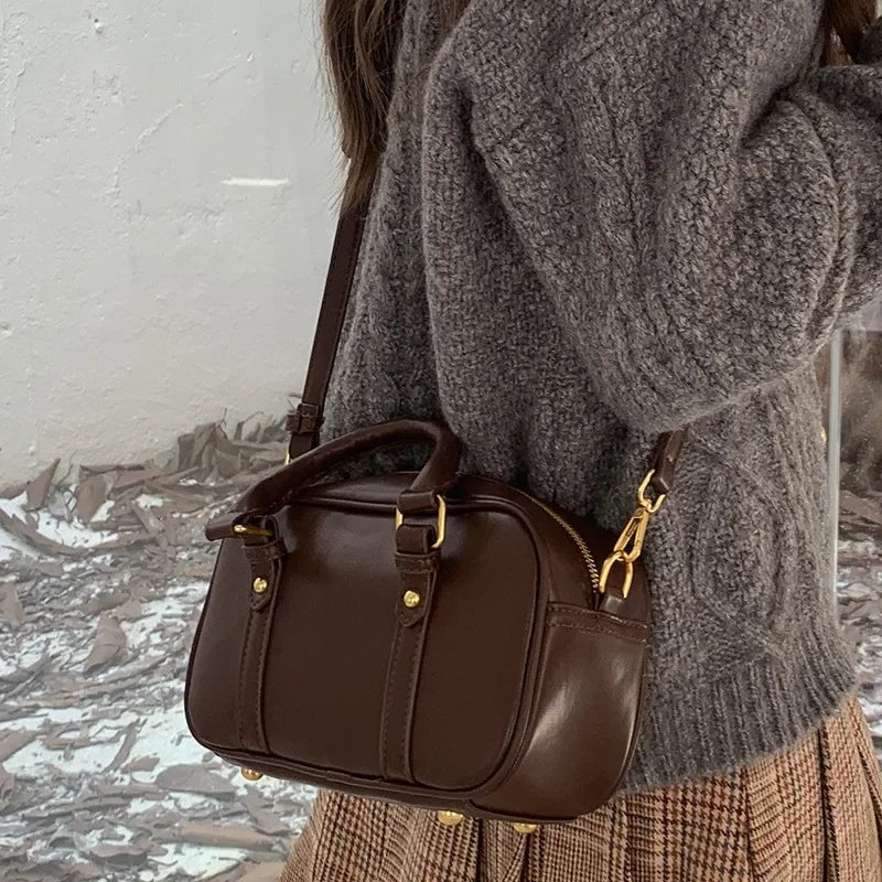 petit sac ado marron