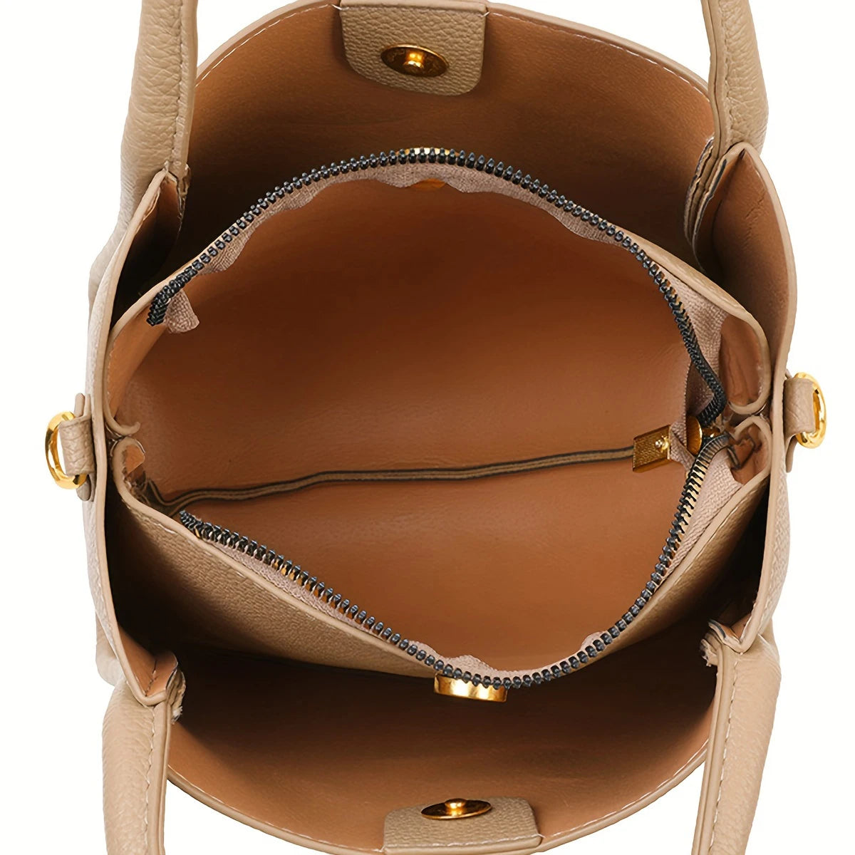 intérieur sac a main luxe marron