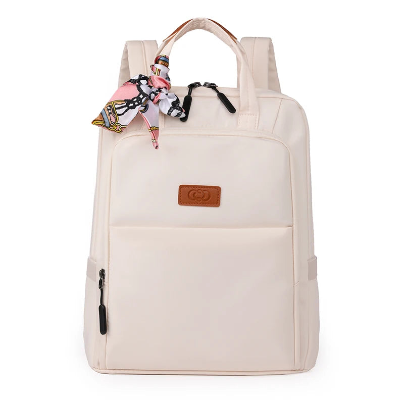 sac a dos blanc pour femme en nylon