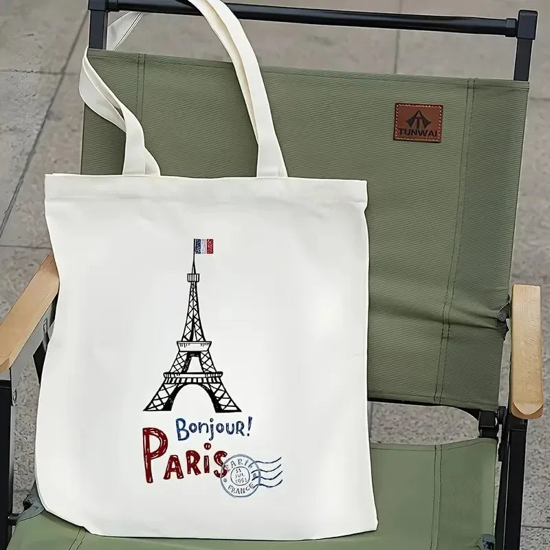 tote bag paris carte postal