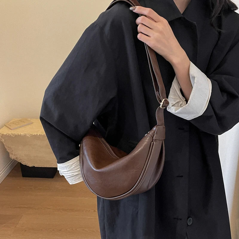 sac banane femme marron porte epaule