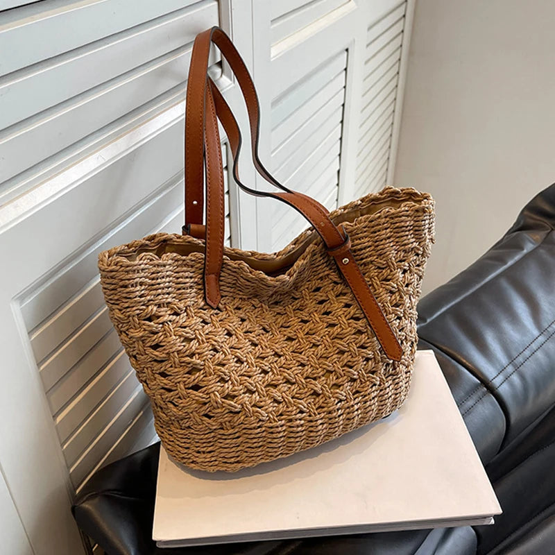 sac en paille porte epaule