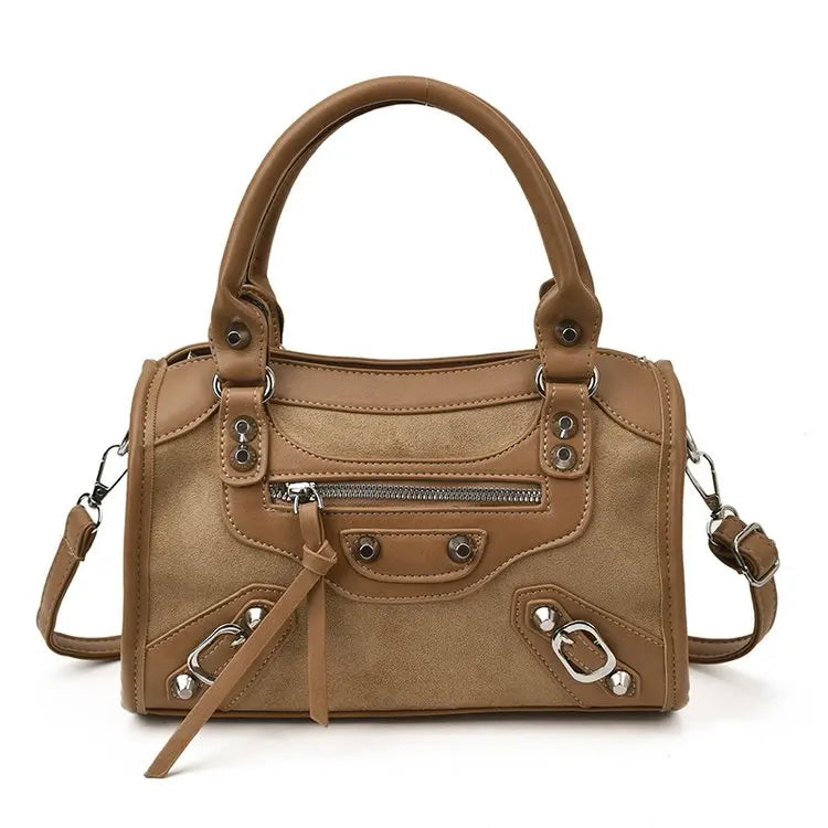 sac en daim femme beige