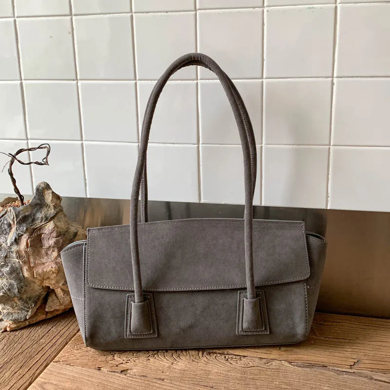 sac cabas porte epaule gris